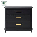 Mesa de Cabeceira Walker Edison com 3 Gavetas e Montagem Ultrassimplificada