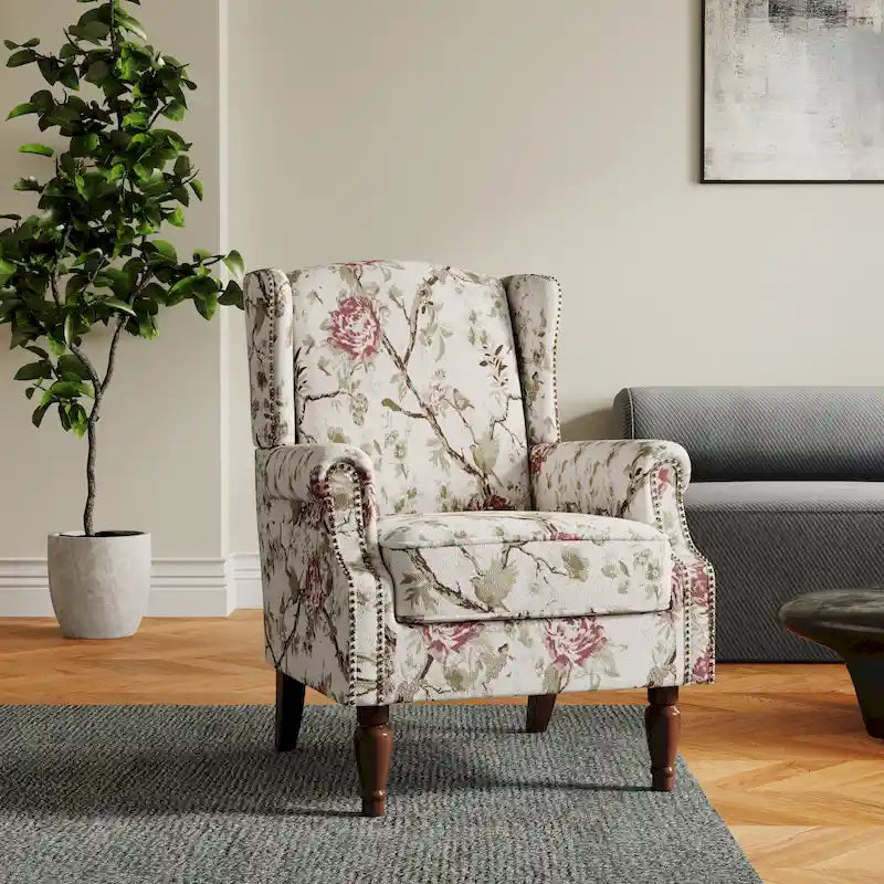 Cadeira de Sala de Estar Estofada com Padrão