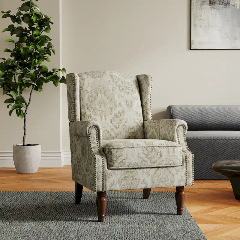 Cadeira de Sala de Estar Estofada com Padrão