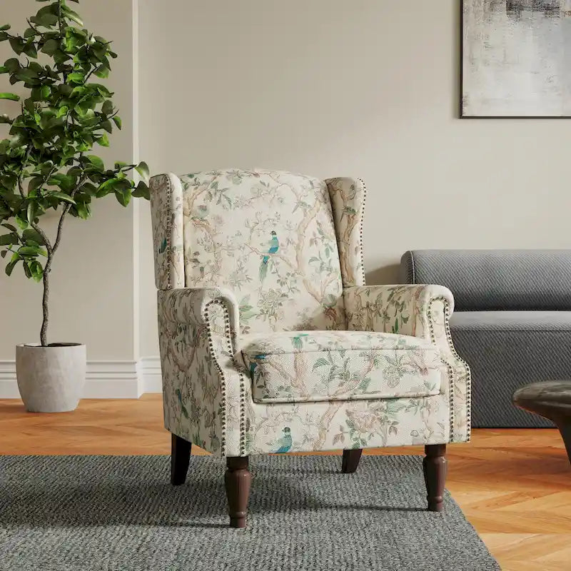 Cadeira de Sala de Estar Estofada com Padrão