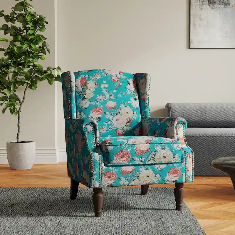 Cadeira de Sala de Estar Estofada com Padrão