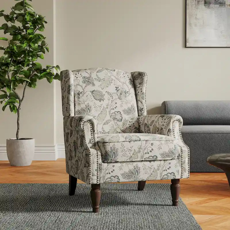 Cadeira de Sala de Estar Estofada com Padrão