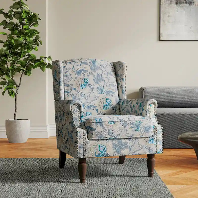 Cadeira de Sala de Estar Estofada com Padrão