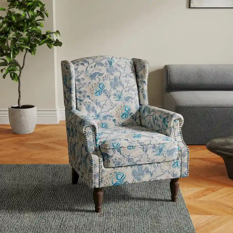 Cadeira de Sala de Estar Estofada com Padrão
