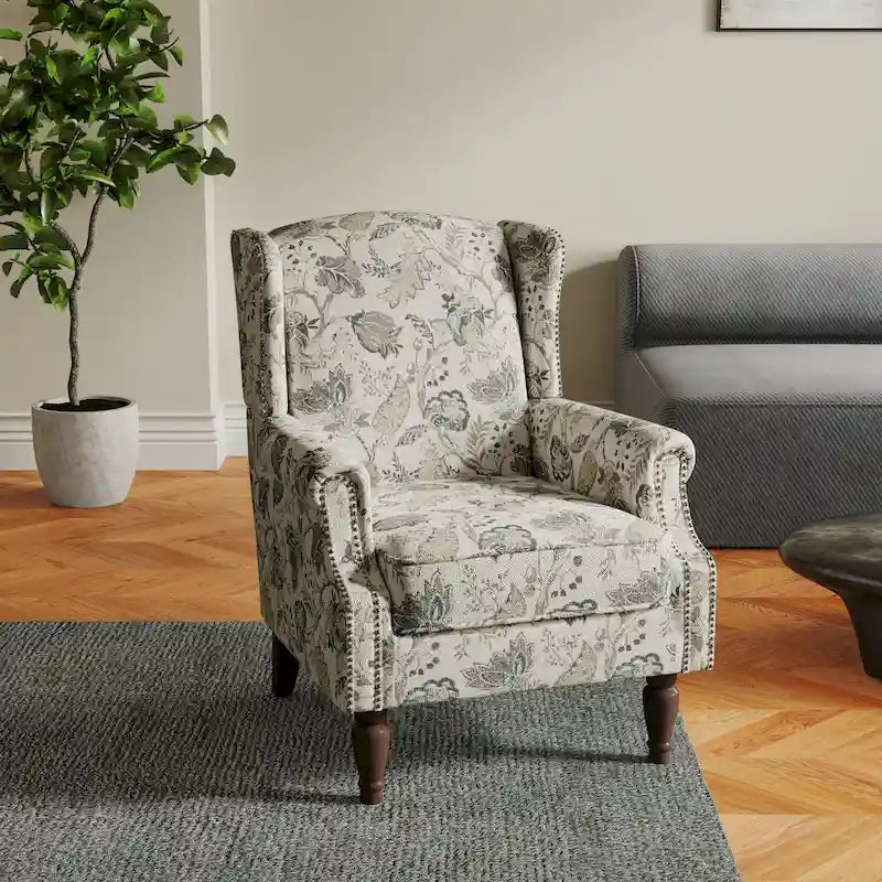 Cadeira de Sala de Estar Estofada com Padrão
