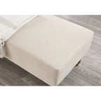 Chaise Longue Moderna com Estofos em Veludo - 29.50 x 55.90 x 28.70