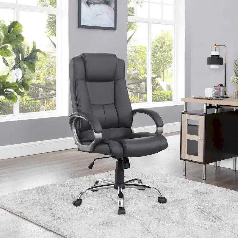 Cadeira de Escritório Ergonómica em Malha Respirável Design Ajustável com Apoio Lombar e Mobilidade Otimizada com Rodas Giratórias 360º