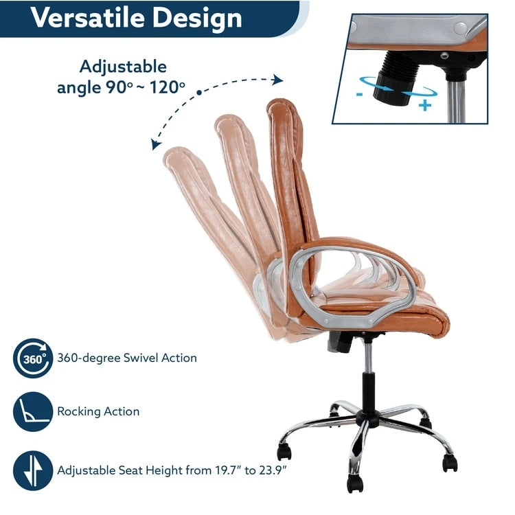 Cadeira de Escritório Ergonómica em Malha Respirável Design Ajustável com Apoio Lombar e Mobilidade Otimizada com Rodas Giratórias 360º