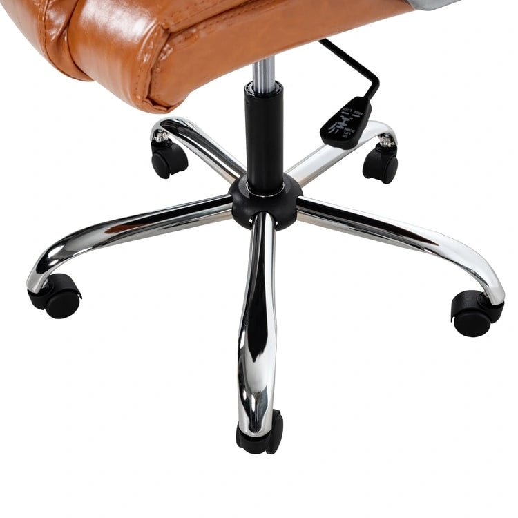 Cadeira de Escritório Ergonómica em Malha Respirável Design Ajustável com Apoio Lombar e Mobilidade Otimizada com Rodas Giratórias 360º