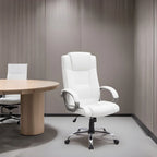 Cadeira de Escritório Ergonómica em Malha Respirável Design Ajustável com Apoio Lombar e Mobilidade Otimizada com Rodas Giratórias 360º