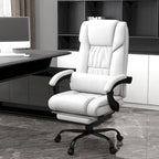 Vinsetto Office Desk Chair Recliner, Height Adjustable Movable Lumbar Support with 6-Point Vibrating Massage