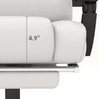 Cadeira Reclinável de Escritório com Altura Ajustável e Suporte Lombar com Massagem Vibratória de 6 Pontos