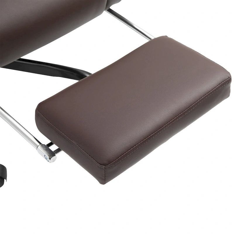 Cadeira Reclinável de Escritório com Altura Ajustável e Suporte Lombar com Massagem Vibratória de 6 Pontos