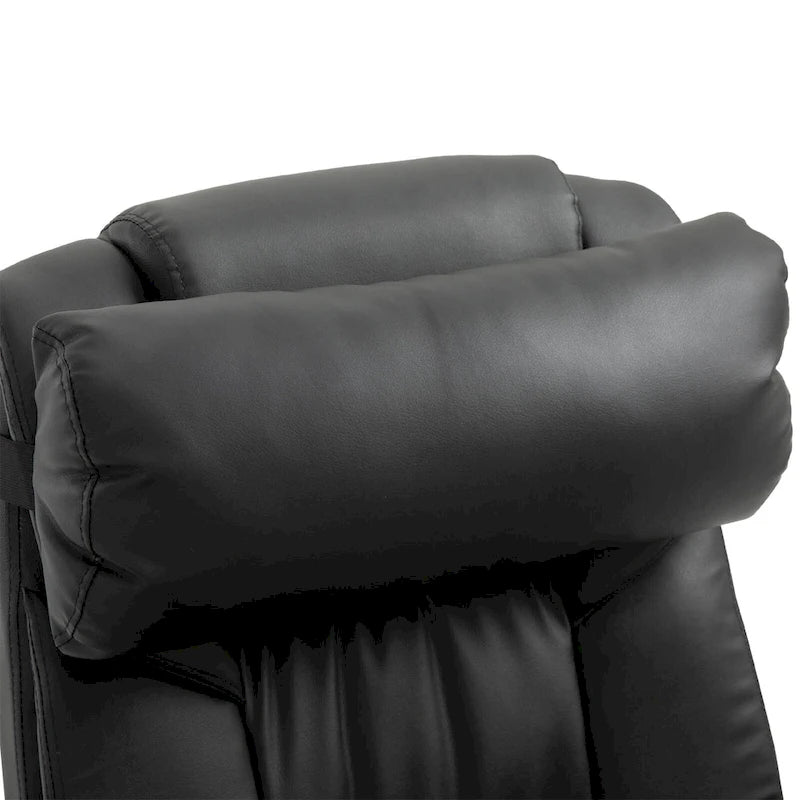 Cadeira Reclinável de Escritório com Altura Ajustável e Suporte Lombar com Massagem Vibratória de 6 Pontos