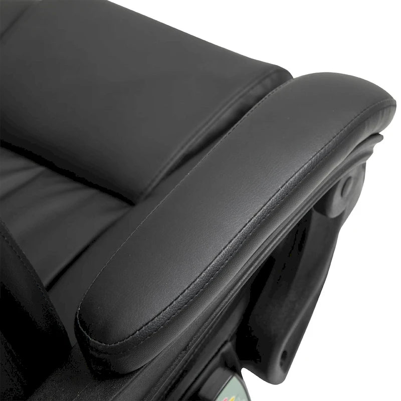 Cadeira Reclinável de Escritório com Altura Ajustável e Suporte Lombar com Massagem Vibratória de 6 Pontos