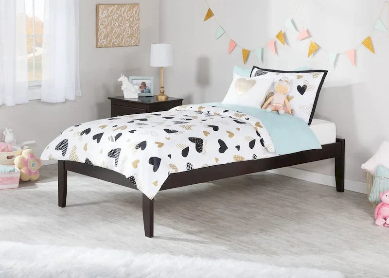 Concord Twin XL Platform Bed in Espresso
