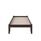 Cama de Plataforma Twin XL em Espresso com Gavetão de Arrumação Opcional