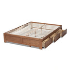 Base de Cama Plataforma com 3 Gavetas de Arrumação, Moderna e Contemporânea