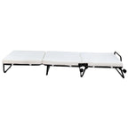 HomCom Folding Sofa Ottoman Lounge Bed Sleeper