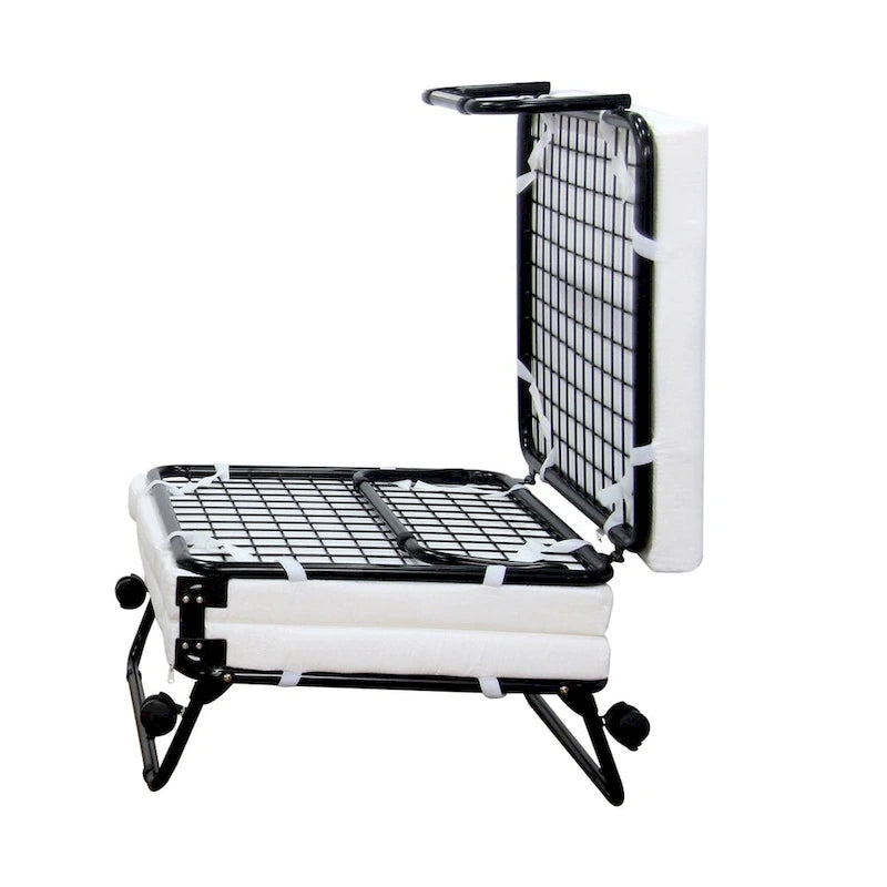 Cama Dobrável Otomana Sofá com Rodas