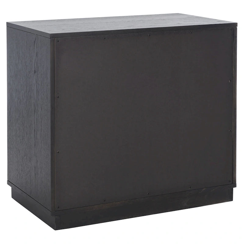 Mesa de Cabeceira com 3 Gavetas, Puxadores em Bronze e Acabamento Elegante