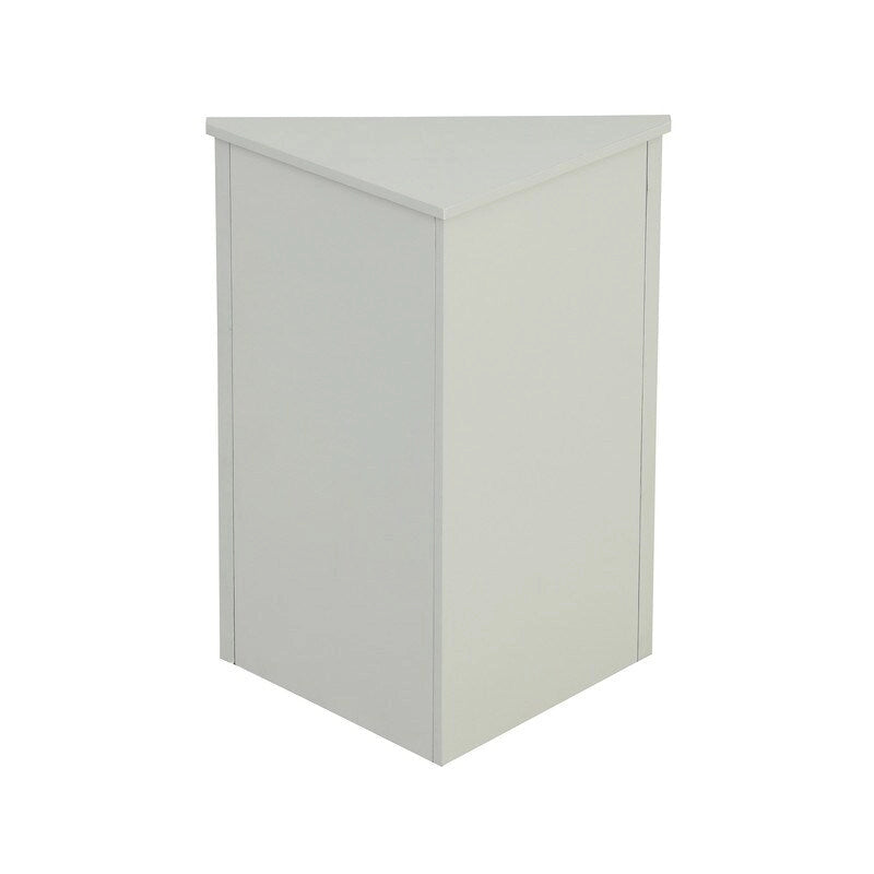 Armário de Canto Triangular para Casa de Banho com Prateleiras Ajustáveis, Armário de Chão Independente, Armário de Destaque para Sala de Estar