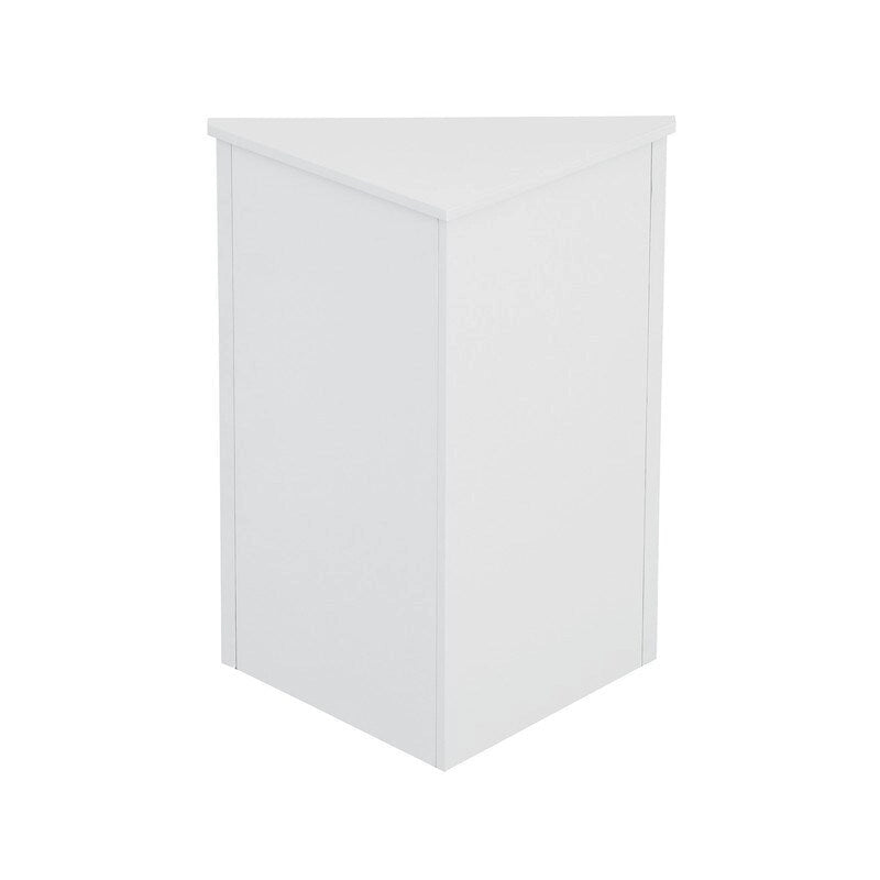 Armário de Canto Triangular para Casa de Banho com Prateleiras Ajustáveis, Armário de Chão Independente, Armário de Destaque para Sala de Estar
