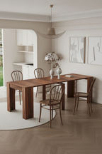 Mesa de Jantar de Consola Retangular Extensível Multifuncional para 4-8 Pessoas