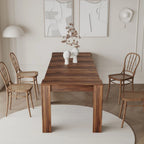 Mesa de Jantar de Consola Retangular Extensível Multifuncional para 4-8 Pessoas