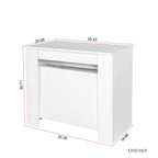 Mesa de Jantar de Consola Retangular Extensível Multifuncional para 4-8 Pessoas