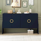 Four-Door Metal Handle Storage Cabinetd for Living room Bedroom